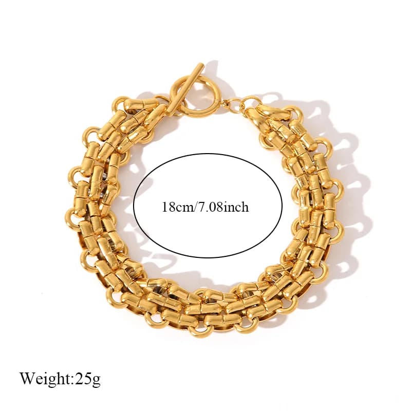 Βραχιόλι Αλυσίδας Cuban Link Χρυσό