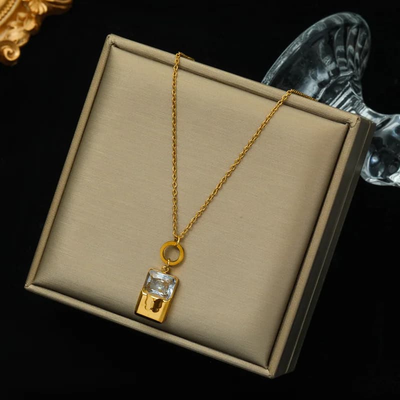 Κολιέ Choker με Χονρή Αλυσίδα Χρυσού Χρώματος