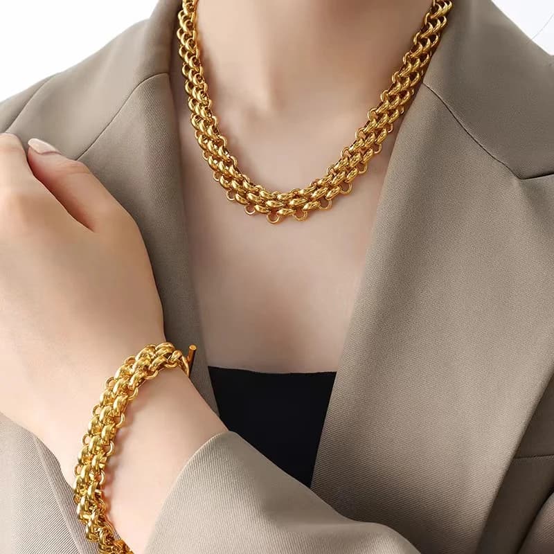 Βραχιόλι Αλυσίδας Cuban Link Χρυσό