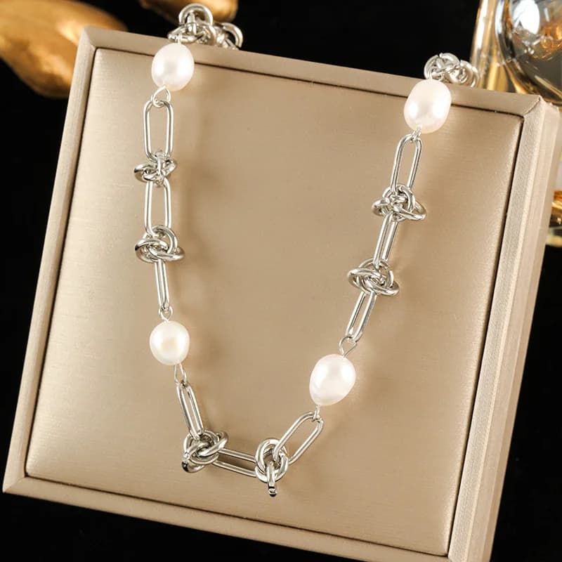 Ασημένιο Κολιέ Αλυσίδας Collar