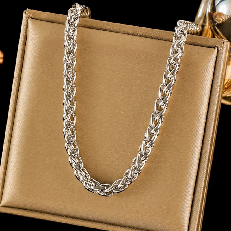 Ασημένιο Κολιέ Αλυσίδας Collar